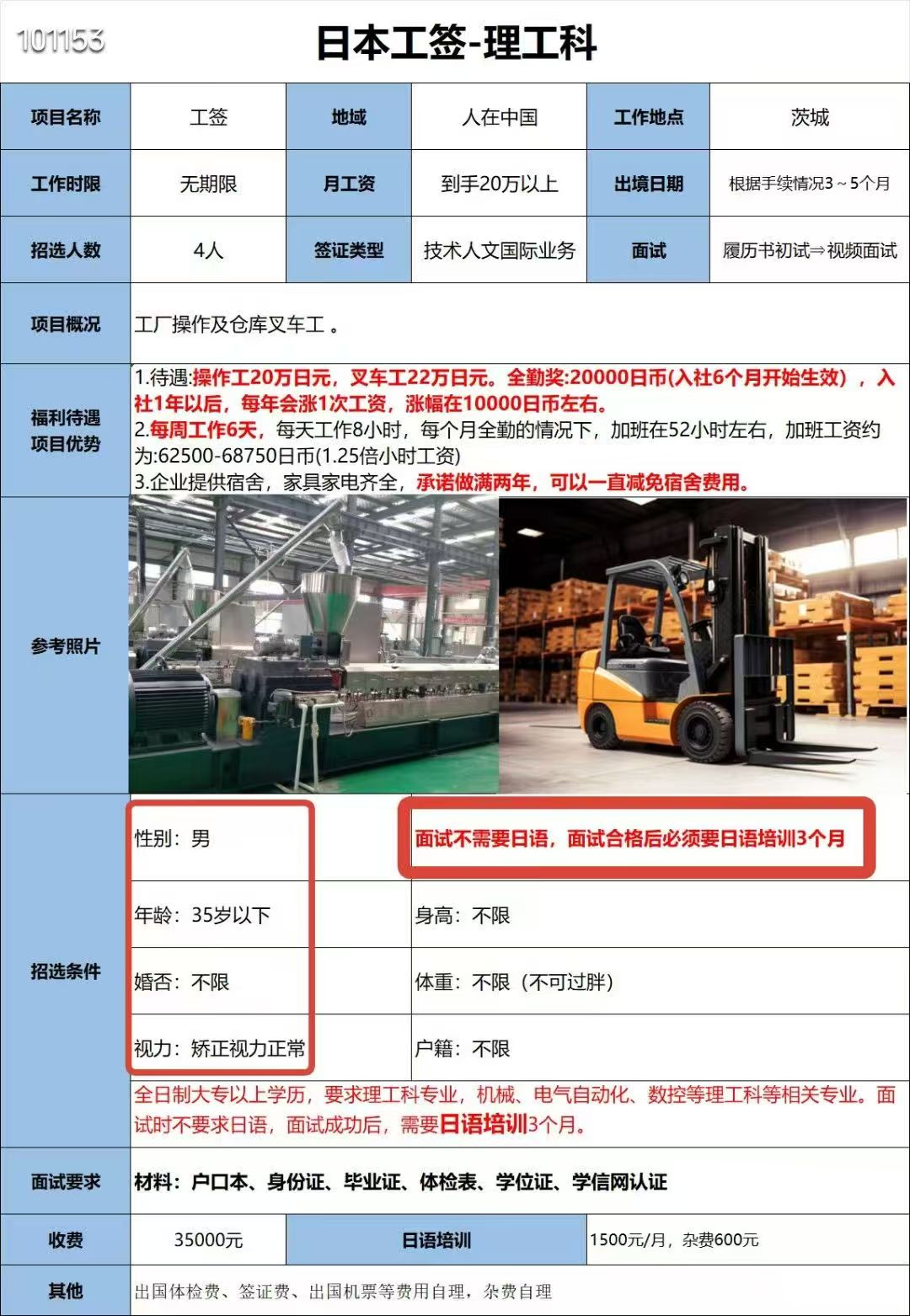 日本2026年3月招聘